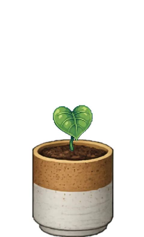 A monstera sprout